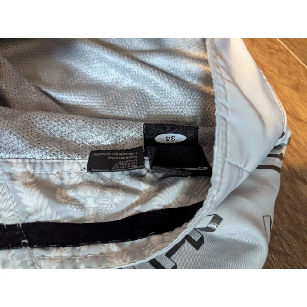 Alpinestars Hybrid Tech Board Shorts Lined Mens 34 Gray Aztec Script Print Y2K